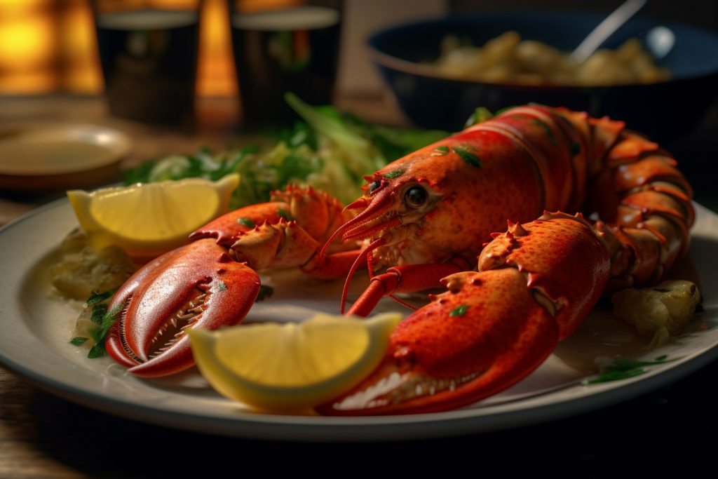 Homard dans sa Nage au Sauternes