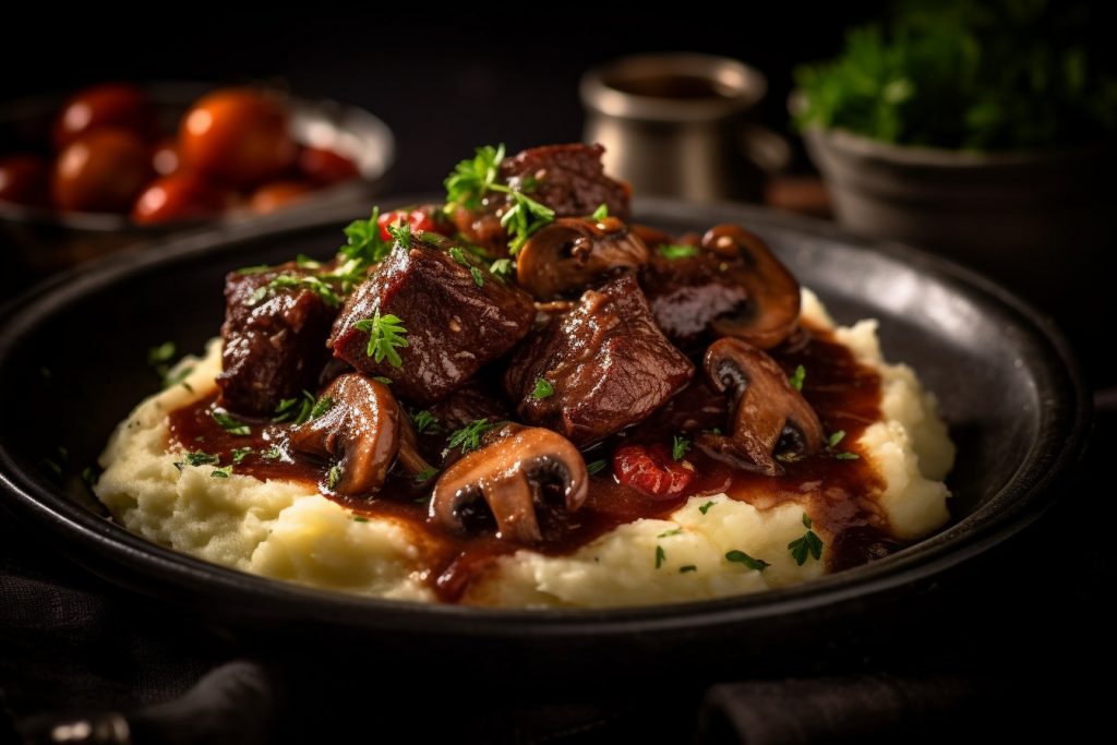 Recette : Bœuf Bourguignon et Pomme Purée