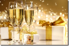 Glasses of champagne