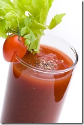 Detail von Bloody Mary - Tomatesaft mit Pfeffer