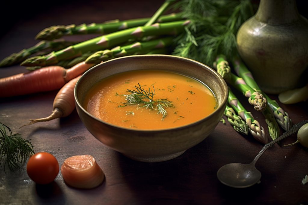 Velouté d’Asperges à la Carotte