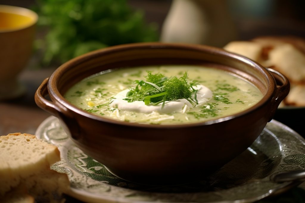 Velouté de Chou Vert à la Crème de Cumin