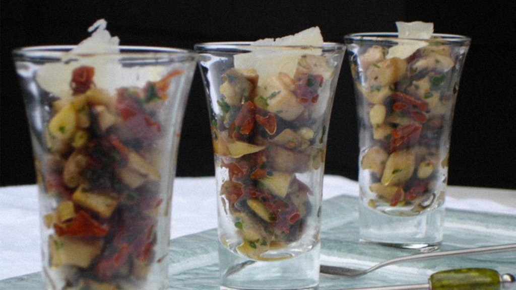 Verrine de Cèpes Poêlés à l’Italienne