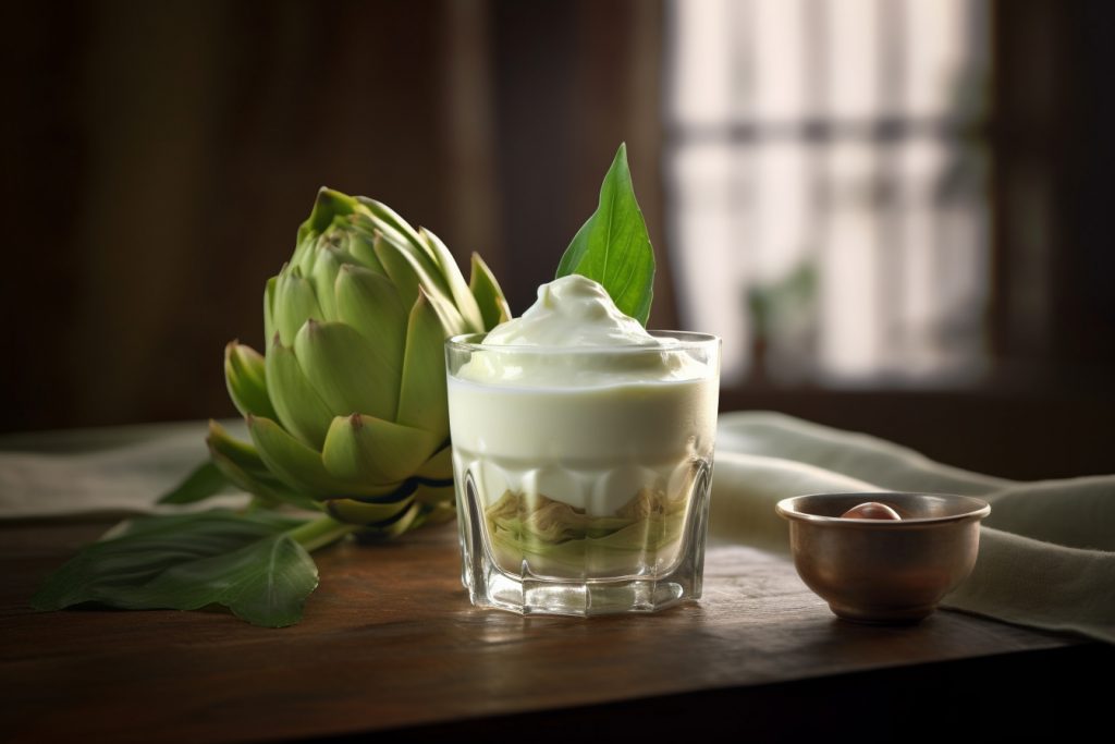 Verrine de Crème d’Artichauts Truffée