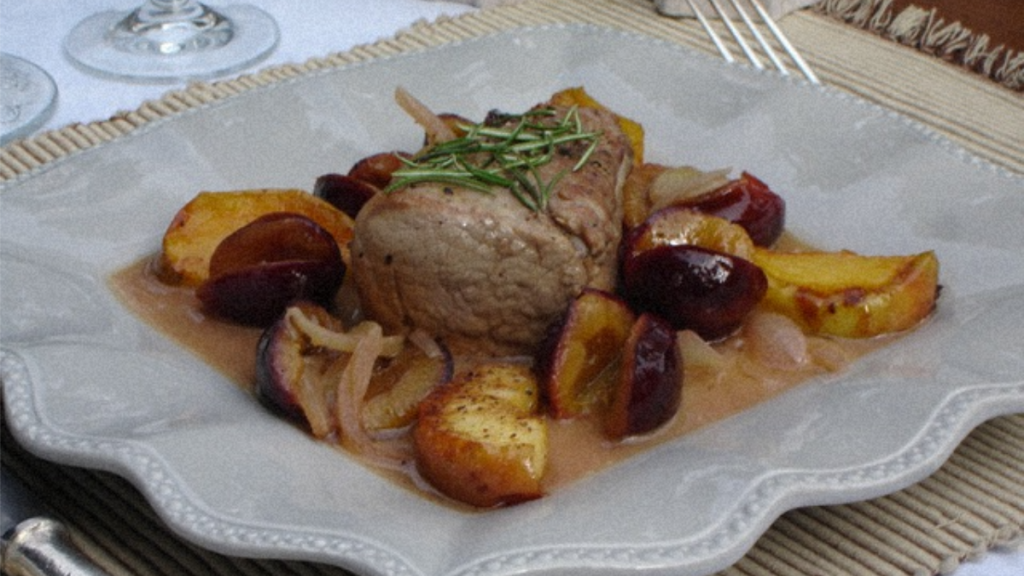 Recette : Filet Mignon aux Quetsches et aux Pommes