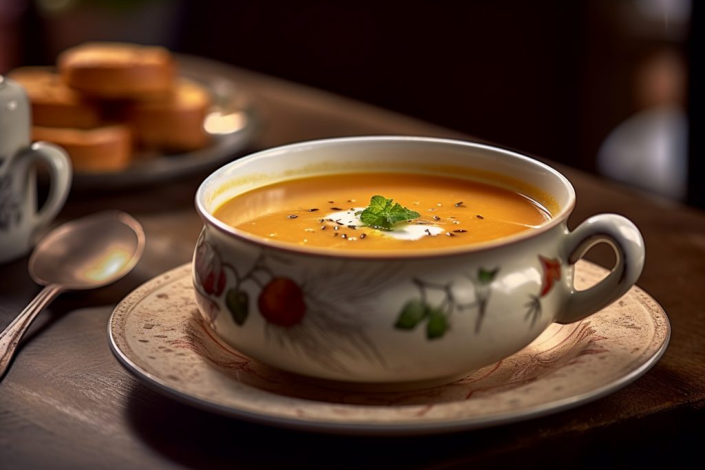 Velouté de Potimarron à l'Orange et Gingembre