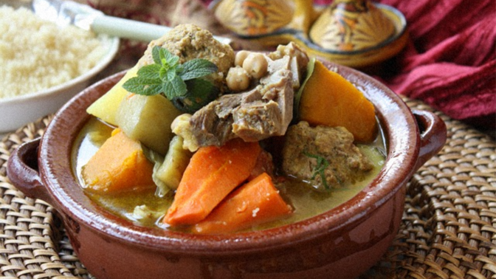 Recette : Couscous d'Agneau, Boulette de Boeuf à la Coriandre et 7 Légumes