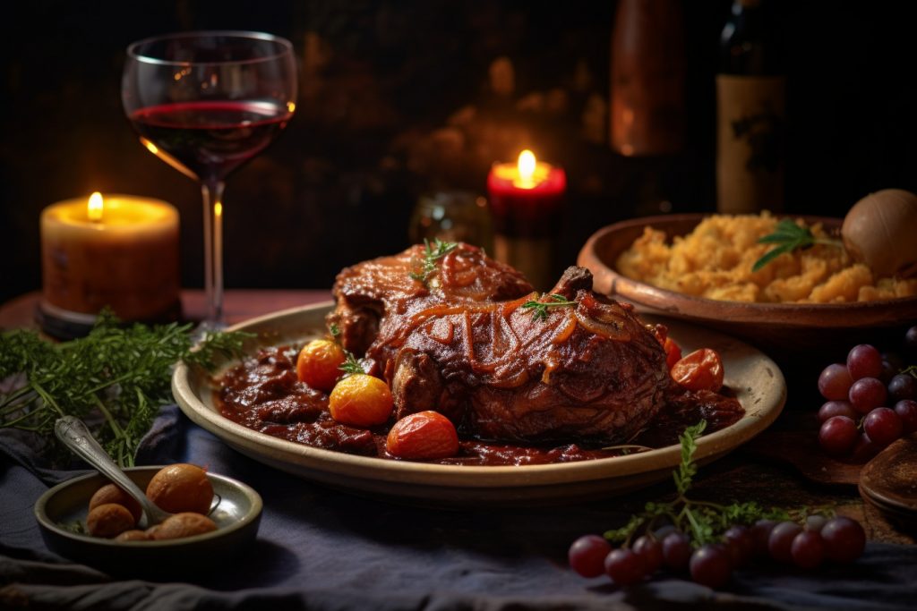 Osso Bucco de Dinde au Vin Rouge