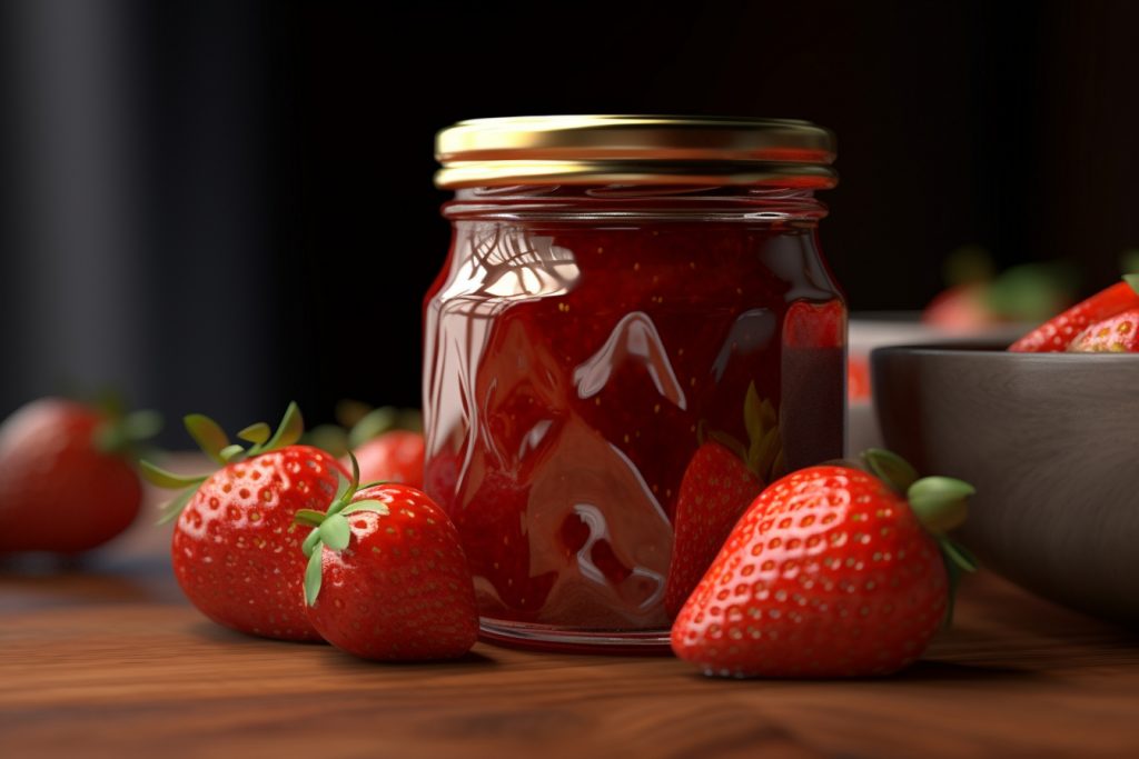 Confiture de Fraise au Basilic