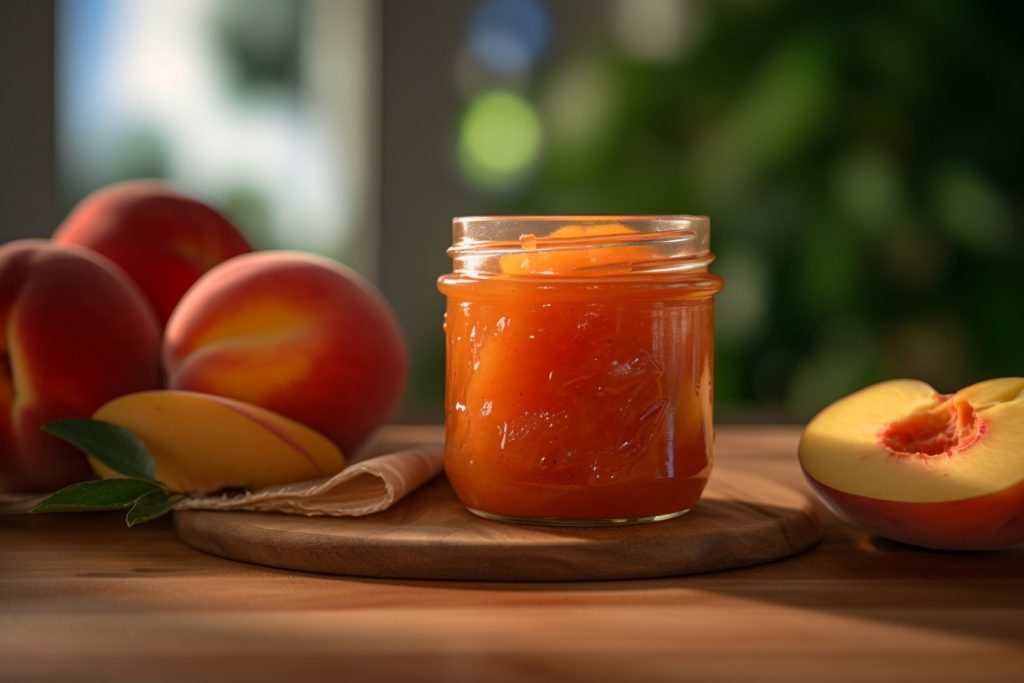 Confiture Pêche Abricot au Romarin