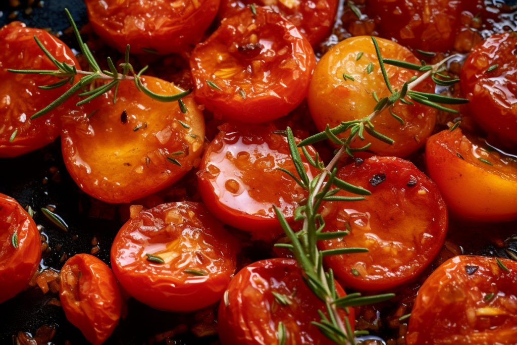 Tomates Confites à l'Ail et au Thym