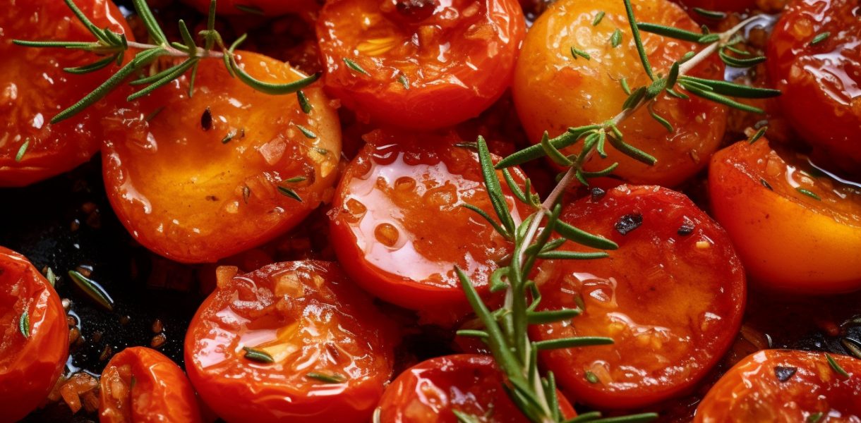 Tomates Confites à l'Ail et au Thym