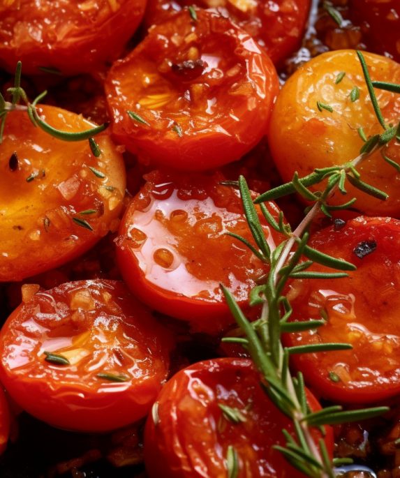 Tomates Confites à l'Ail et au Thym