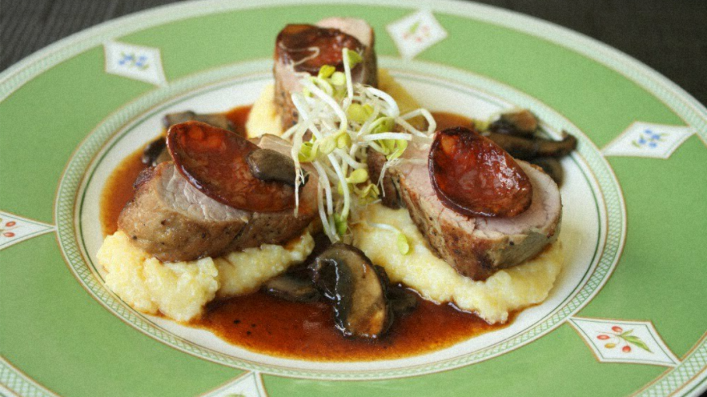 Recette : Mignon de Porc Sauce Porto et Polenta